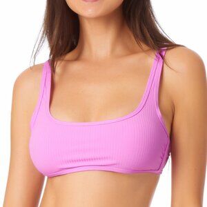 NWoT California Waves Juniors Ribbed Bralette Bikini Top Pink Sz XS $40 12HL1045